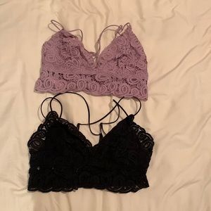 Pink VS bralettes